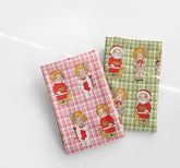 Vintage Paper Dolls Chiristmas Girls Fabric made in Korea by the Half Yard