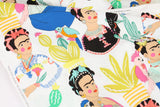 Frida con las plumas printed Fabric De Leon Design by Alexander Henry Fabrics by the Half Yard