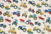 Village Life range Tractors printed Fabric by Studio Makower Fabric by the Half Yard