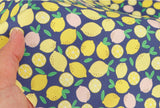 Fruits Lemon Patterned Fabric made in Korea by Half Yard Cotton 100%