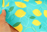Fruits Lemon Patterned Fabric made in Korea by Half Yard Cotton 100%