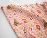 ヴィンテージ ペーパードール クリスマス ガールズ 生地 韓国製 半ヤード単位