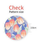 Pink Tulip Flower Patterned Fabric made in Korea by the Half Yard