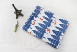 Forest Fox Animal Patterned Fabric made in Korea by the Half Yard