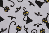 Black Cat Bat Andover Schaefer Kim Fabric by the Half Yard