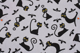 Black Cat Bat Andover Schaefer Kim Fabric by the Half Yard