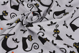 Black Cat Bat Andover Schaefer Kim Fabric by the Half Yard