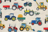 Village Life シリーズ トラクター プリント生地 Studio Makower 製 半ヤード単位の生地
