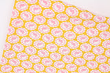 Darling Meadow Pink Bunny Rabbit Pattern Fabric by the Half Yard