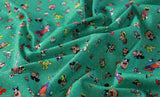 Disney Minnie Mouse Retro Friends Cotton Antibiosis Fabric printed in Korea by the Half Yard