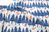 Forest Fox Animal Patterned Fabric made in Korea by the Half Yard