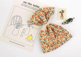 Fruits Orange Patterned Fabric made in Korea by Half Yard Cotton 100%