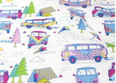 Truck Bus Camping Tent patterned Fabric made in Korea by the Half Yard