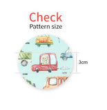 韓国製の動物の車の運転手柄の生地(半ヤードDTP)