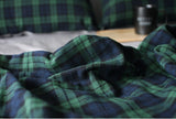 ダブルガーゼ ブラックウォッチ キルト柄生地 韓国製 ヤード単位