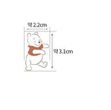 Winnie the Pooh Piglet Petite Forest Character 30s Organic Cotton Fabric made in Korea by the Half Yard