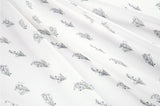 Flower Lily Bell Patterned Fabric made in Korea by the Half Yard DTP