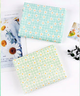Check Daisy Flower Picnic Patterned Fabric made in Korea by the Half Yard DTP