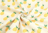 Pineapple Patterned Fabric made in Korea by the Half Yard