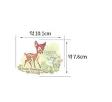 韓国でプリントされたディズニーバンビ&ダルメシアン生地(半ヤード)