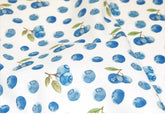 Blueberry Patterned Fabric printed in Korea by the Half Yard
