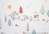 Winnie the Pooh Piglet Petite Forest Character 30s Organic Cotton Fabric made in Korea by the Half Yard