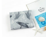 動物の夢のクジラ柄の生地、かわいい、縫製、韓国製キルト ハーフヤード