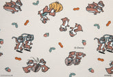Disney Chip & Dale 復古胡桃木花生棉抗菌面料 由 Half Yard 韓國印製