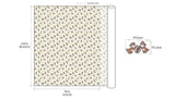 Disney Chip & Dale Retro Walnut Peanut Cotton Antibiosis Fabric printed in Korea by the Half Yard