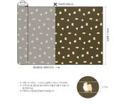 ポメラニアン犬柄生地(韓国製、半ヤード単位)