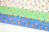 Cute Animal Fox Birth Day Party patterned OEKO-TEX® Fabric, Animal Fabric made in Korea by the Half Yard
