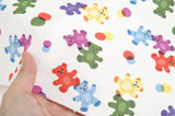 Jelly Bear Patterned Fabric made in Korea by the Half Yard