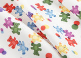 Jelly Bear Patterned Fabric made in Korea by the Half Yard