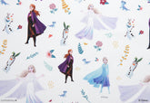Disney Princess Frozen Elsa Anna Snow Fairy Fabric printed in Korea by the Half Yard
