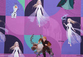 Disney Princess Frozen Elsa Anna Snow Forest Fabric printed in Korea by the Half Yard