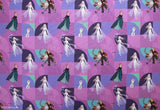 Disney Princess Frozen Elsa Anna Snow Forest Fabric printed in Korea by the Half Yard