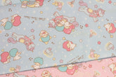 Little Twin Stars Kiki and Lala Oxford Fabric made in Japan by the Half yard