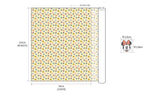 韓国製のディズニーのかわいいミニーマウスの花柄生地(半ヤード)