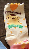 Sanrio Characters Heart Patterned Half Crew Socks Women's Socks made in Korea