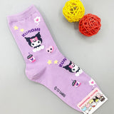 サンリオキャラクター柄ハーフクルーソックスレディースソックス韓国製
