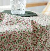 Strawberry Flower patterned Fabric made in Korea by the Half Yard