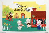 Disney Little Three Pigs Fabric Poster made in Korea / 55cmX90cm by the Panel