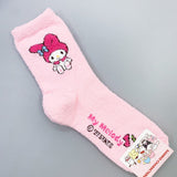 Sanrio Characters Face Patterned Slumber Socks Women's Socks, Fluffy Socks made in Korea