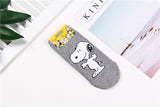 Snoopy Peanuts Patterned Basic Sneaker Socks Women's Socks made in Korea