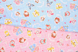 Sanrio Kuromi Cinnamoroll My Melody 動物服裝格子佈料由 Half Yard 在日本印製