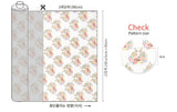 Rabbit Bunny Flower Bouquet patterned OEKO-TEX® Fabric, Floral Fabric made in Korea by the Half Yard