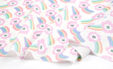 Colorful Rainbow Floral Flower Fabric made in Korea by the Half Yard