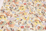 Disney Mickey Mouse American Comics Style Quilted Fabric printed in Japan by the Half Yard