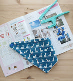 スカンジナビアスタイルのダック柄生地(韓国製、半ヤード単位)