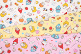 Sanrio My Melody Kiki&Lala Hello Kitty Pochacco Oxford Fabric printed in Japan by the Half Yard